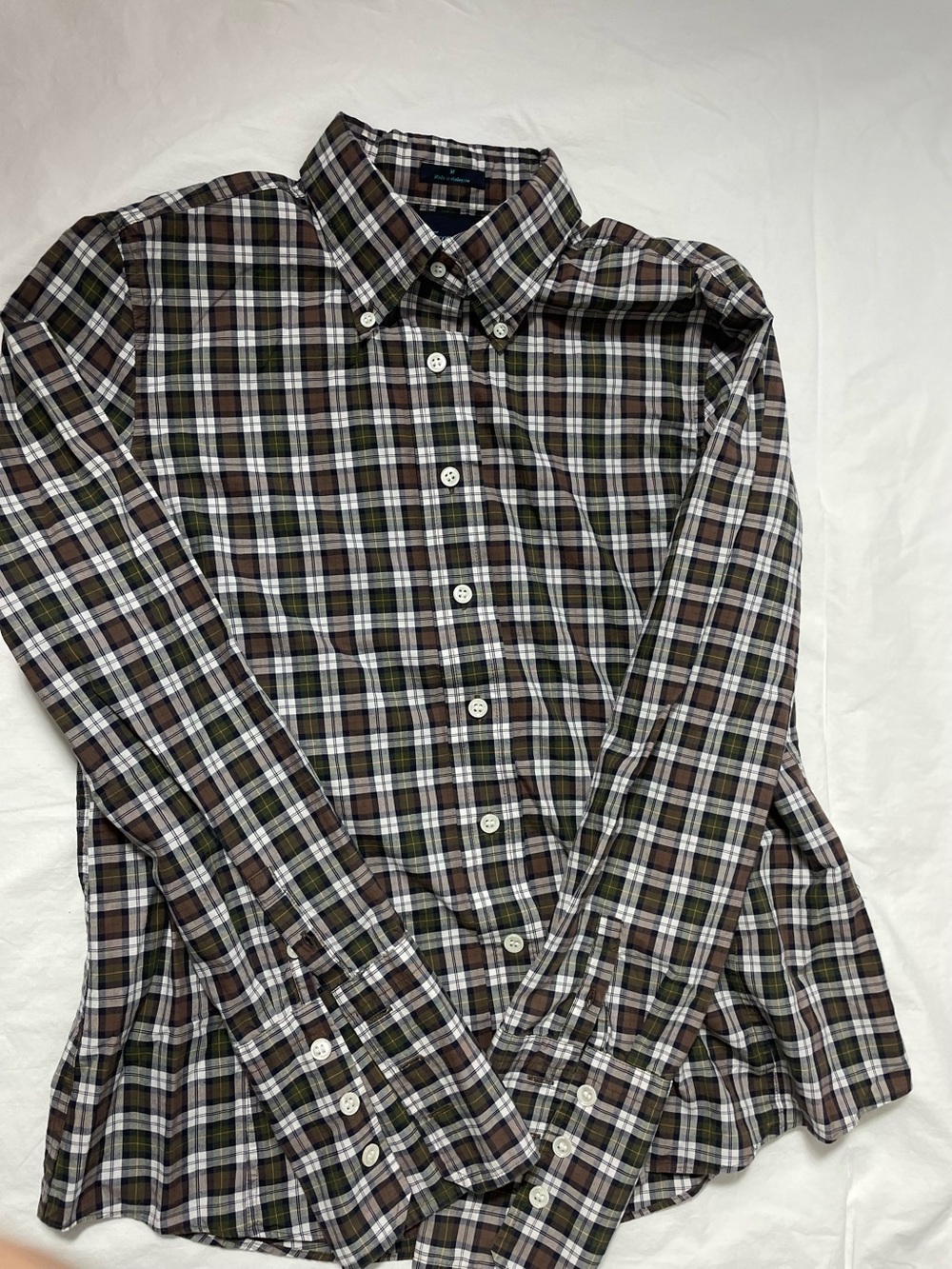 Façonnable Plaid Button-Down Shirt - three-button cuffs
